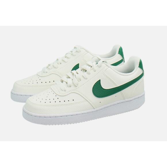 Nike Court Vision Shoes Ivory & Green Women size 6 - Picture 1 of 7